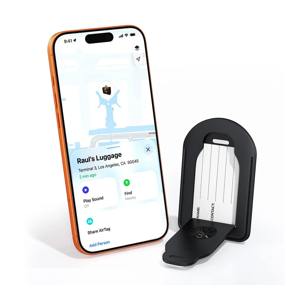 Acefast SmartTag Luggage S5 per Serie iOS, Nero