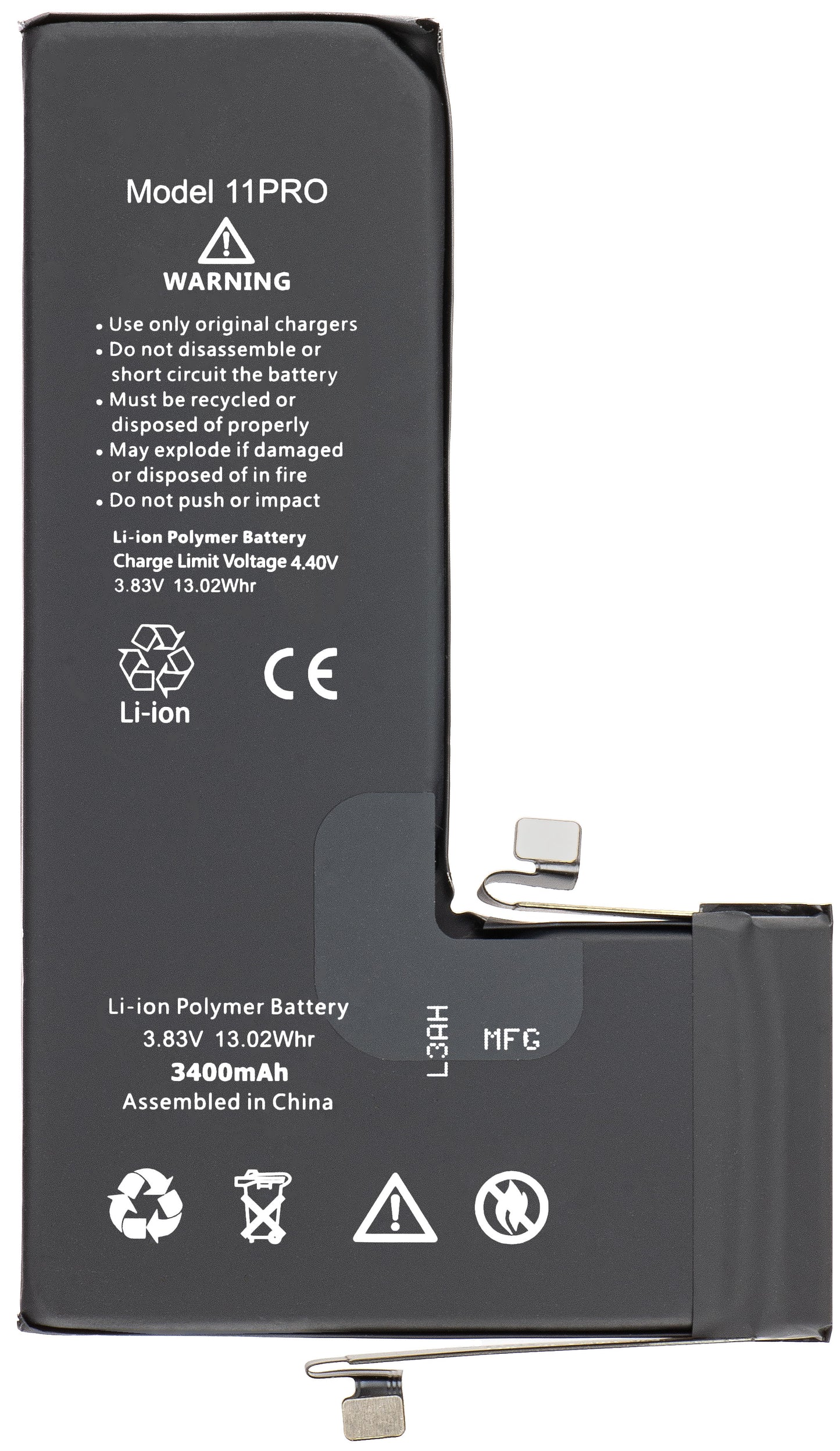Apple iPhone 11 Pro Battery, High Capacity