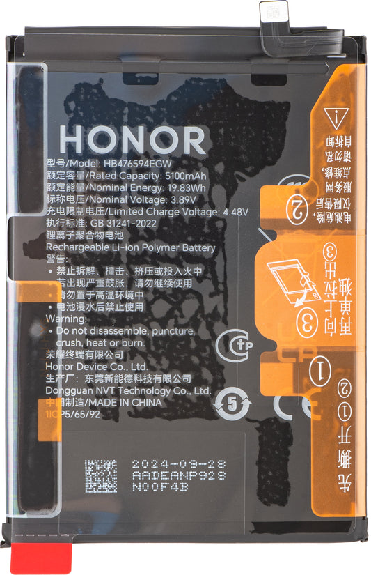 Akku Honor X7c / Play9T / 200 Smart / X6b / X6a, HB476594EGW, Service Pack 2402AADE