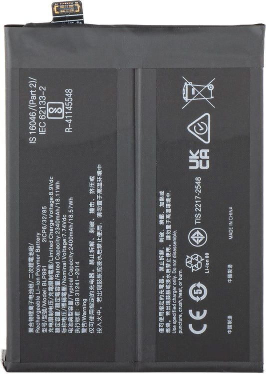 Batteria per Oppo Find X5, BLP891