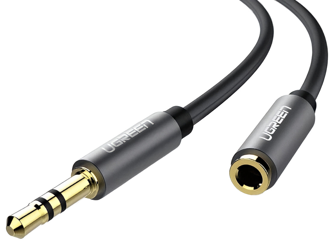 Audioadapter 3.5mm - 3.5mm UGREEN AV118, 1.5m, Schwarz