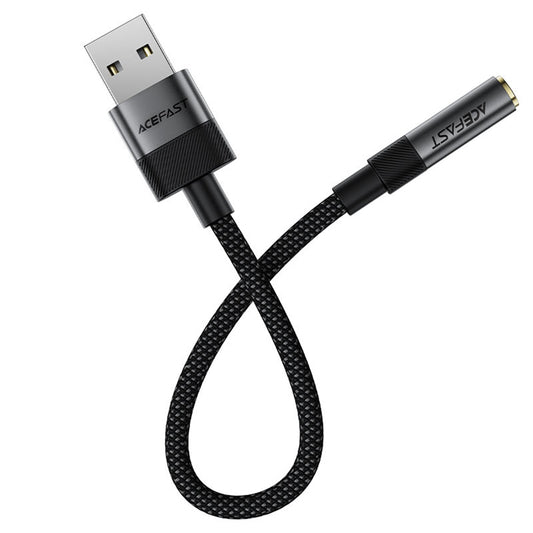 Adaptateur Audio Acefast J13, USB-A - 3,5 mm, Noir
