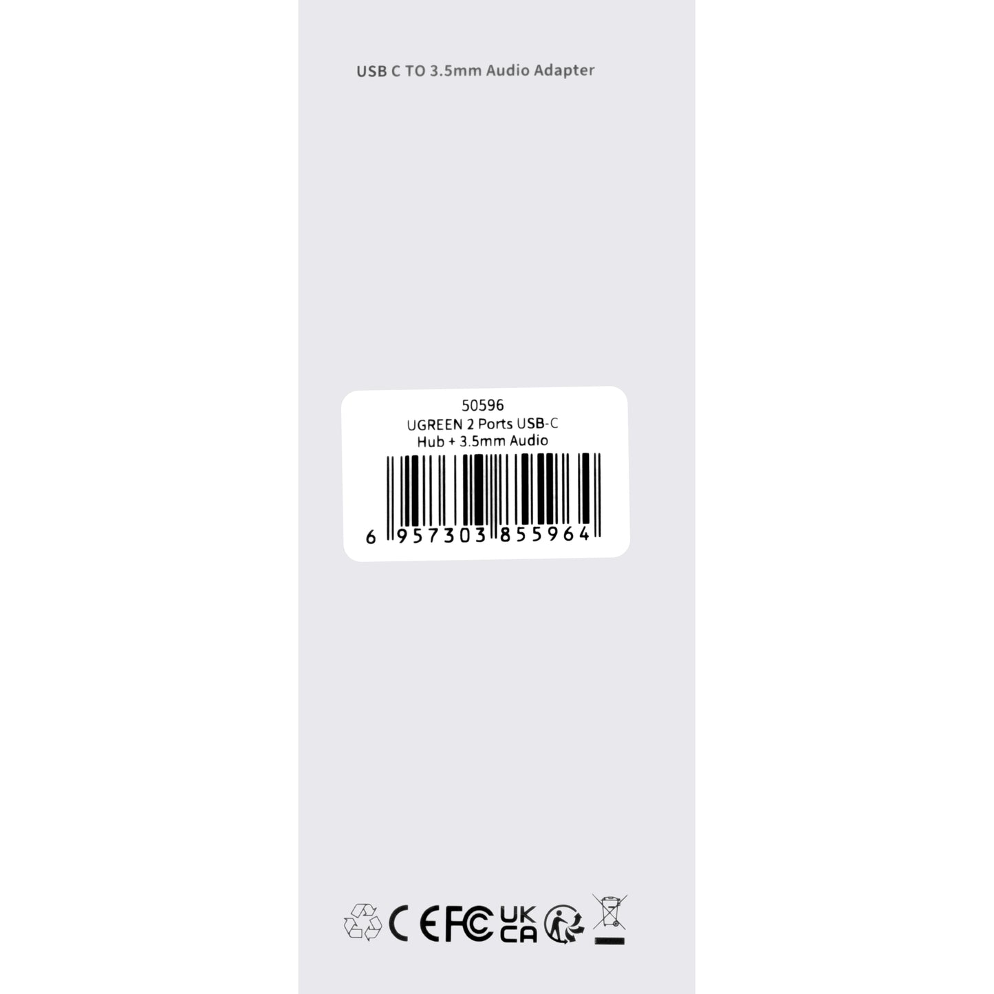 Adattatore Audio USB-C - 3.5mm / USB-C UGREEN CM193, Grigio