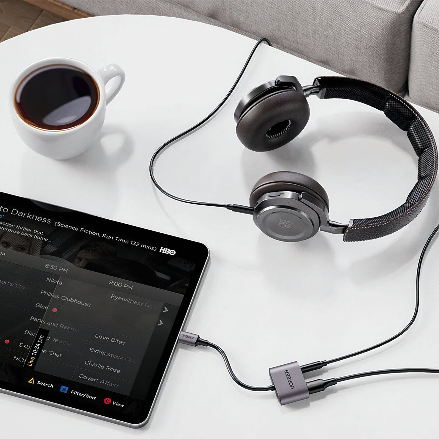 Audio-Adapter USB-C - 3.5mm / USB-C UGREEN CM231, Grau