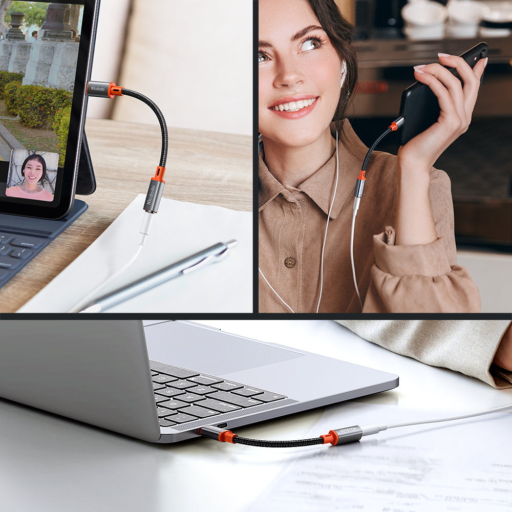 Adattatore Audio USB-C - 3.5mm McDodo CA-7561, Nero