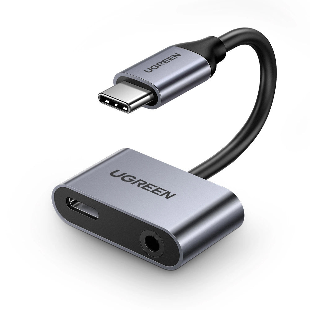 Adattatore Audio USB-C - 3.5mm / USB-C UGREEN CM193, Grigio