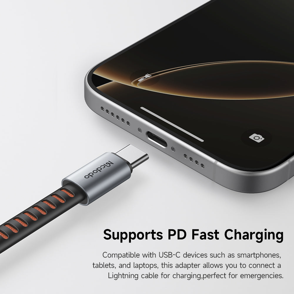 Adattatore Audio USB-C - Lightning McDodo CA-4870, Grigio