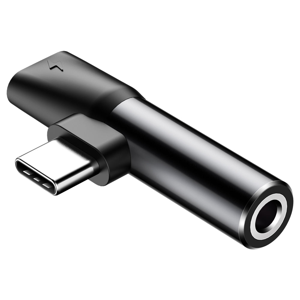 Adattatore Audio USB-C - USB-C / 3.5mm Baseus L41, Nero CATL41-01