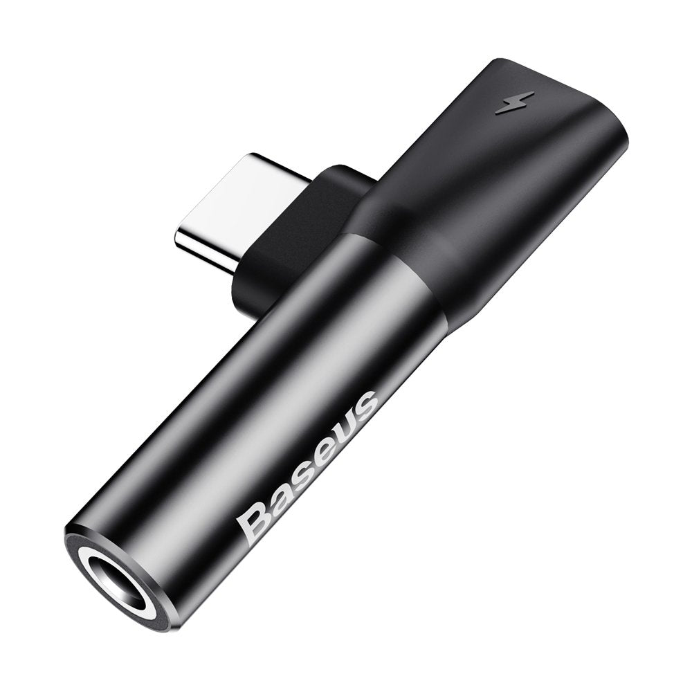 Adattatore Audio USB-C - USB-C / 3.5mm Baseus L41, Nero CATL41-01