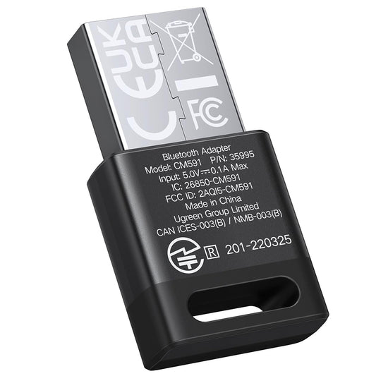 Adattatore Bluetooth USB UGREEN CM591 (35995), Nero