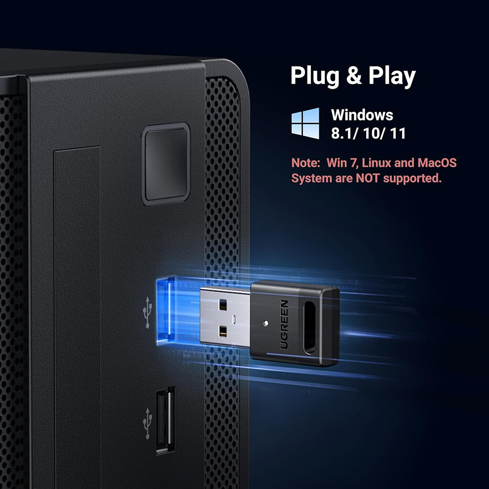 Bluetooth USB Adapter UGREEN CM591 (35995), Schwarz