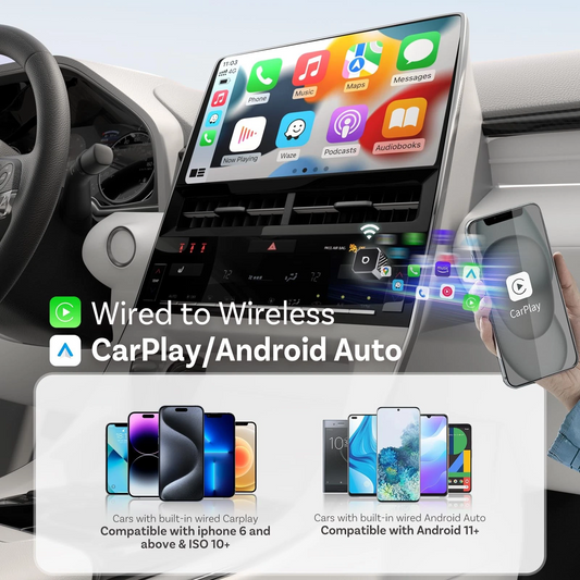 Adattatore Carplay / Android Auto Wireless Ottocast Mini Cube Style C per Apple iPhone / Android Series CP88-T3