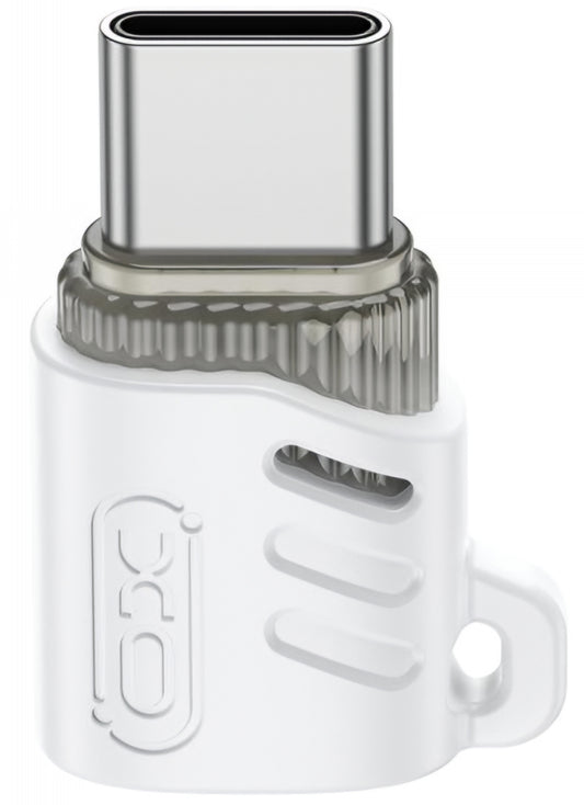 Adaptateur de données et de charge microUSB - USB-C XO Design NB256G, Blanc