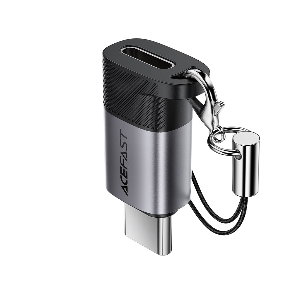 Adattatore Dati e Ricarica Lightning - USB-C Acefast J19, Grigio