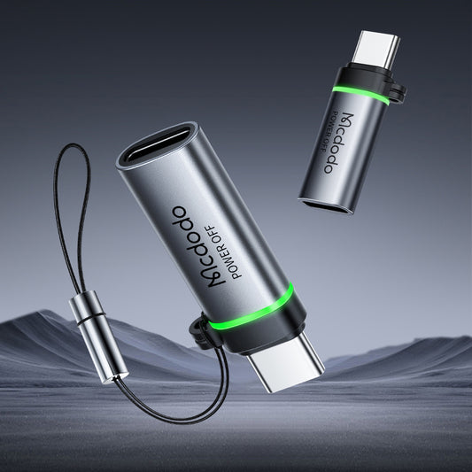 Adattatore Dati e Ricarica Lightning - USB-C McDodo OT-6010 Power Off, Nero