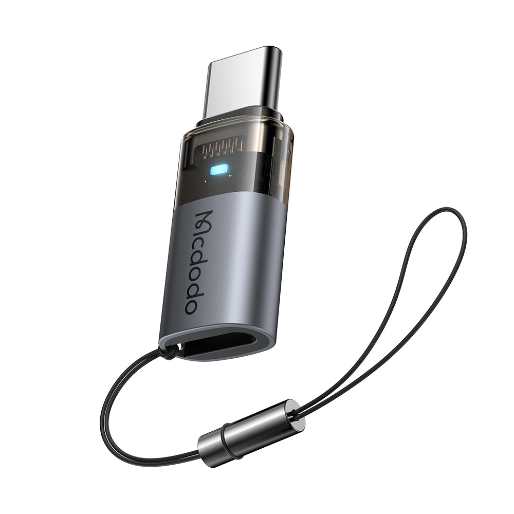 Daten- und Ladeadapter Lightning - USB-C McDodo OT-7610, Schwarz