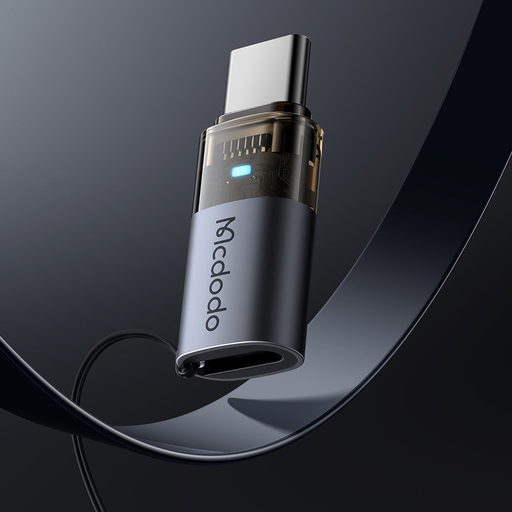 Daten- und Ladeadapter Lightning - USB-C McDodo OT-7610, Schwarz