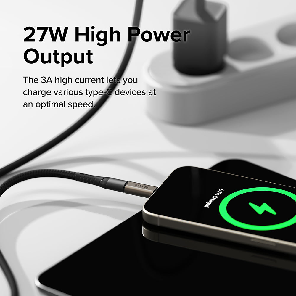 Adaptateur de Données et de Charge Lightning - USB-C Ringke, Marron, Lot de 2 pièces