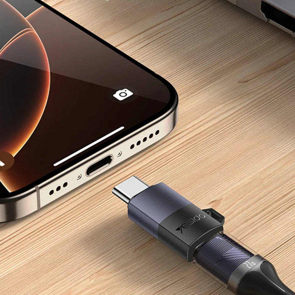 Adattatore Dati e Ricarica Lightning - USB-C Yesido GS28, Grigio