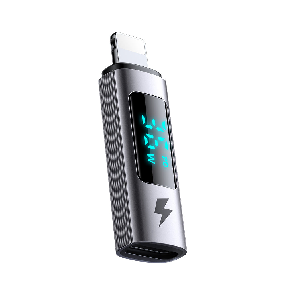 Adaptateur de Données et de Chargement USB-C - Lightning McDodo OT-6100 Wales Display, Noir
