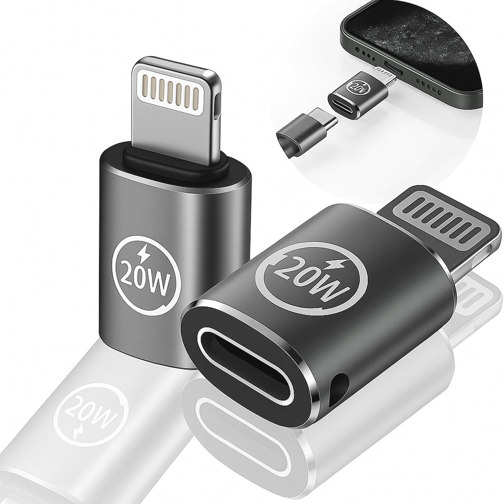 Adattatore Dati e Ricarica USB-C - Lightning Techsuit A11 TitanCoreX, Grigio