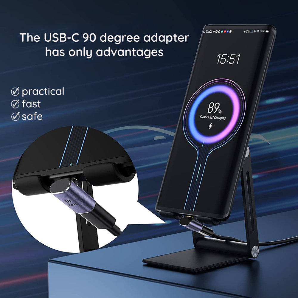 Adaptateur de Données et de Chargement USB-C - USB-C Techsuit A12 TitanCoreX, Gris