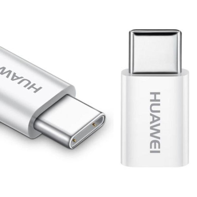 Adaptateur de données et de charge microUSB - USB-C Huawei AP52, Blanc 4071259