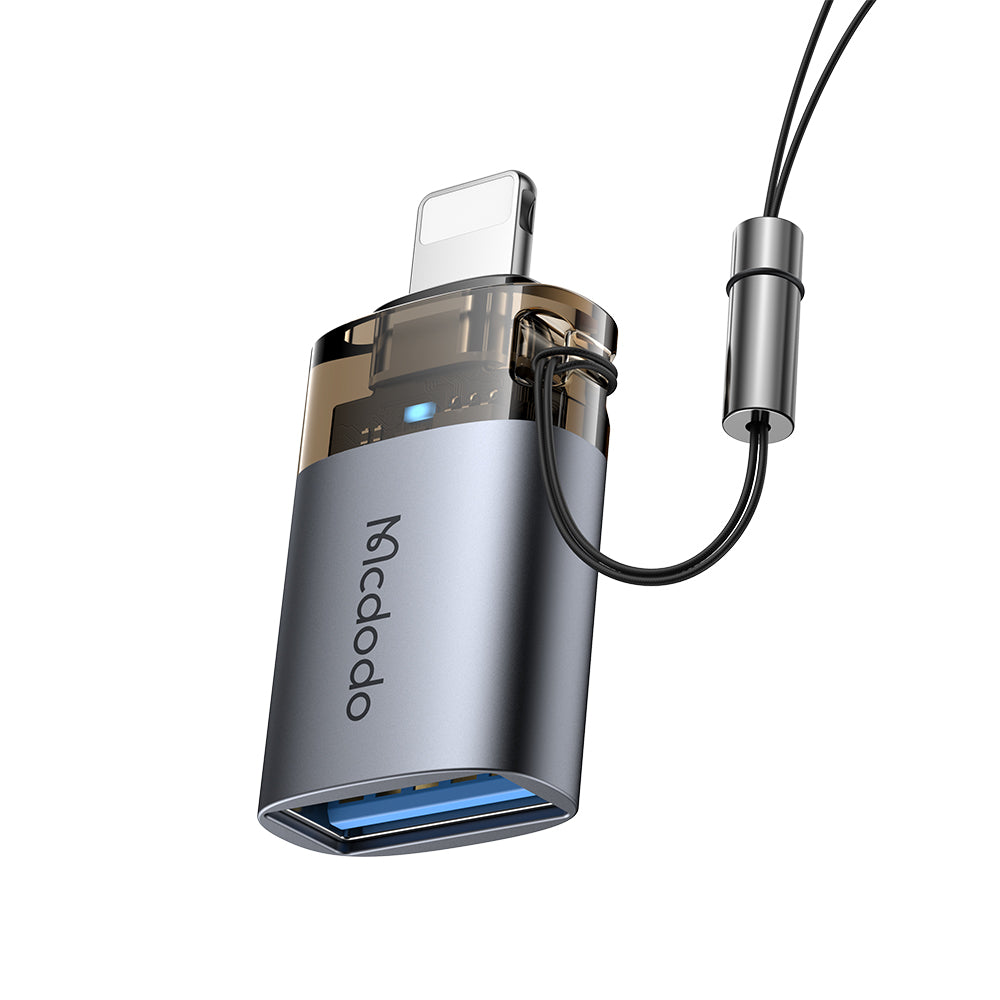 OTG Lightning - USB-A McDodo OT-7390 Adapter, Schwarz