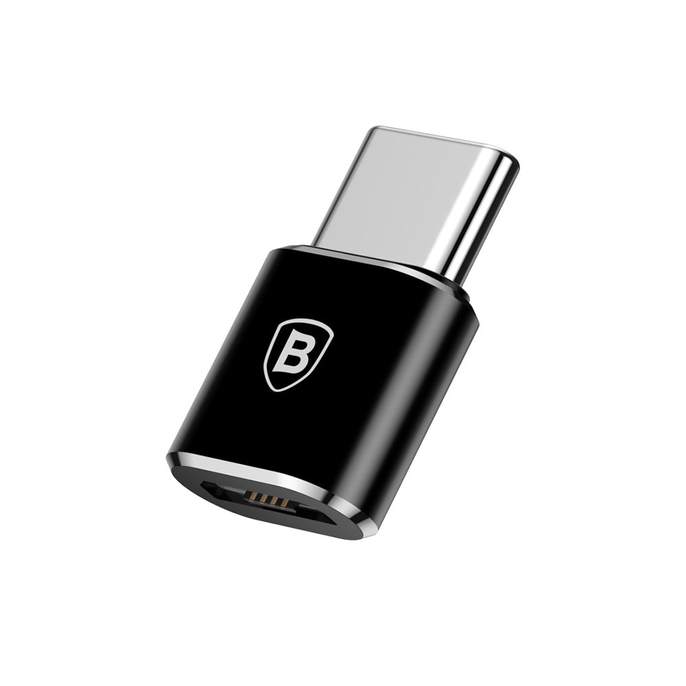 Baseus microUSB - USB-C Daten- und Ladeadapter, schwarz CAMOTG-01