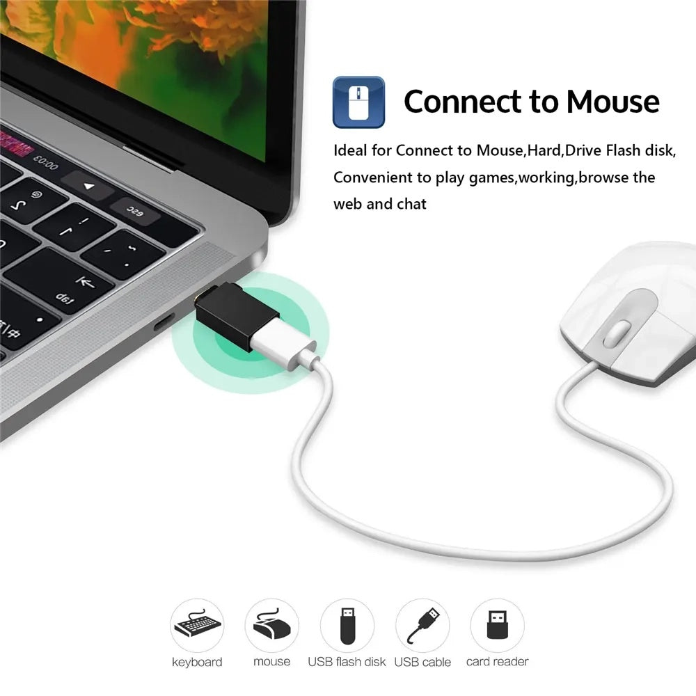 Adattatore OTG microUSB / USB-C - USB-A Techsuit A13 DuoVoltX, Grigio, Set 2 pezzi