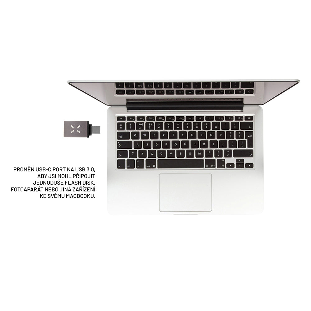Adattatore OTG USB-C - USB-A Fixed, Grigio