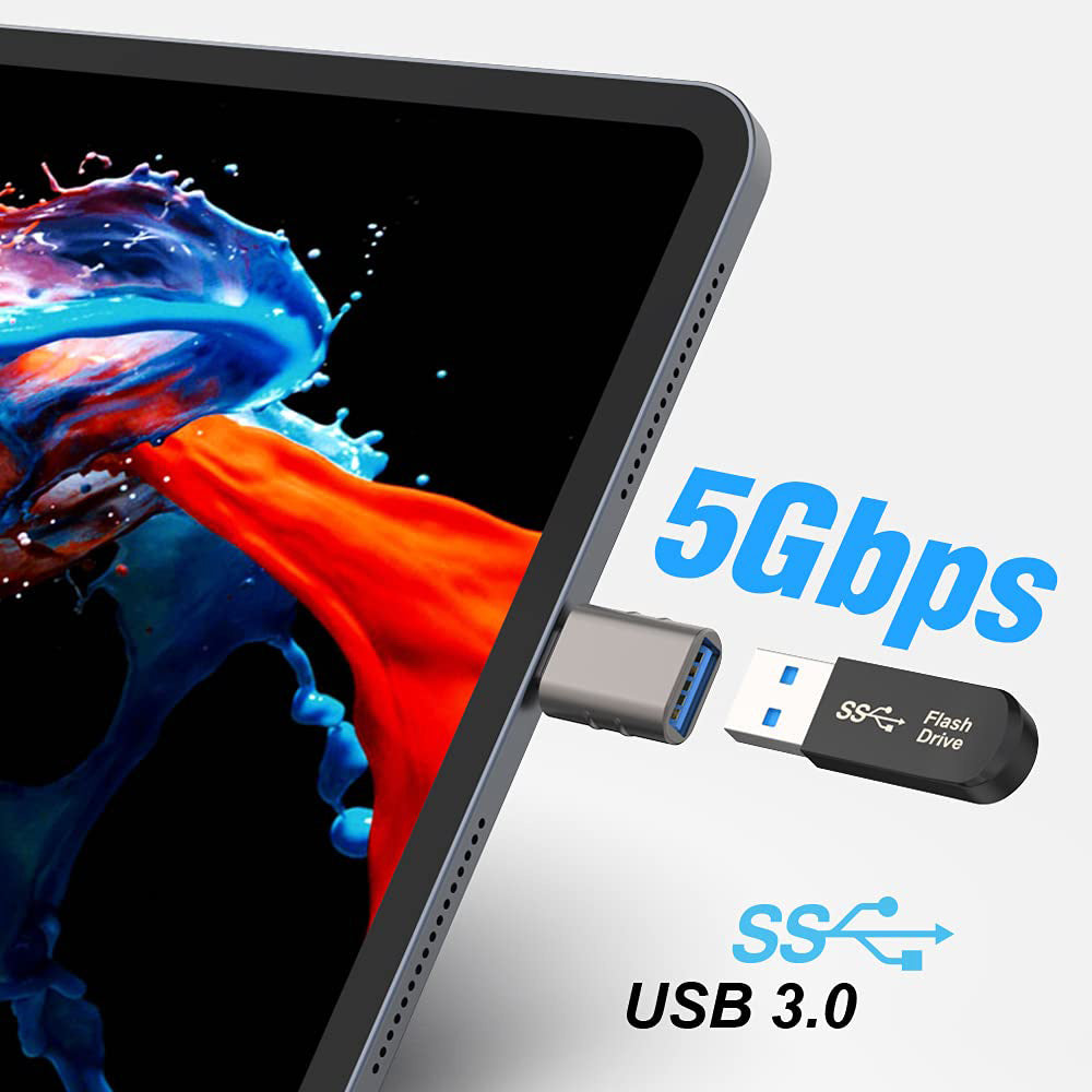 Adattatore OTG USB-C - USB-A Techsuit A10 SlateVolt, Grigio