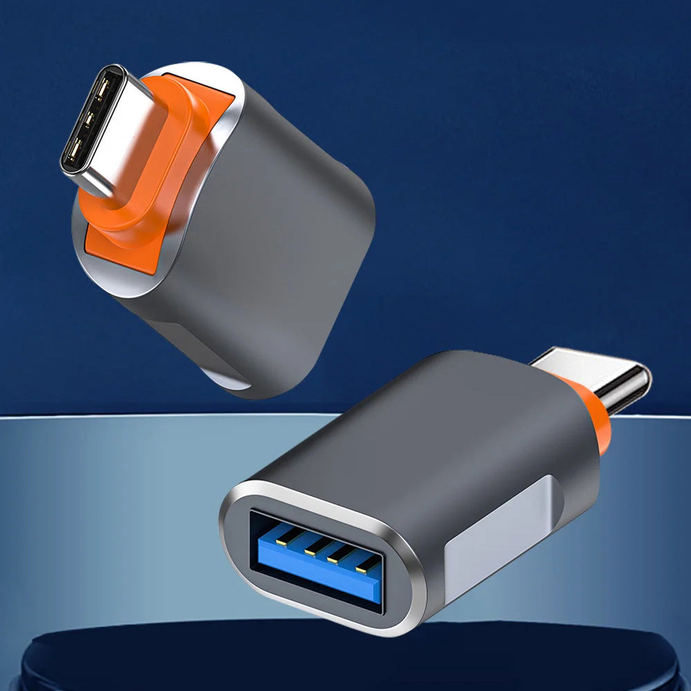 Adattatore OTG USB-C - USB-A Techsuit A9 SlateVolt, Grigio Arancione