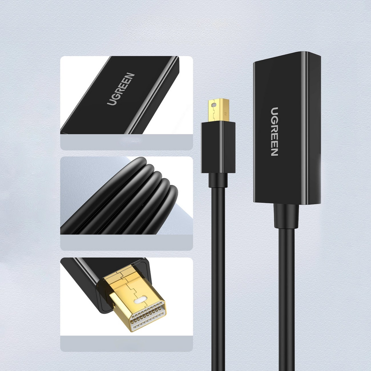 Adattatore Video UGREEN MD112, MiniDisplayPort - HDMI, 4K, Nero