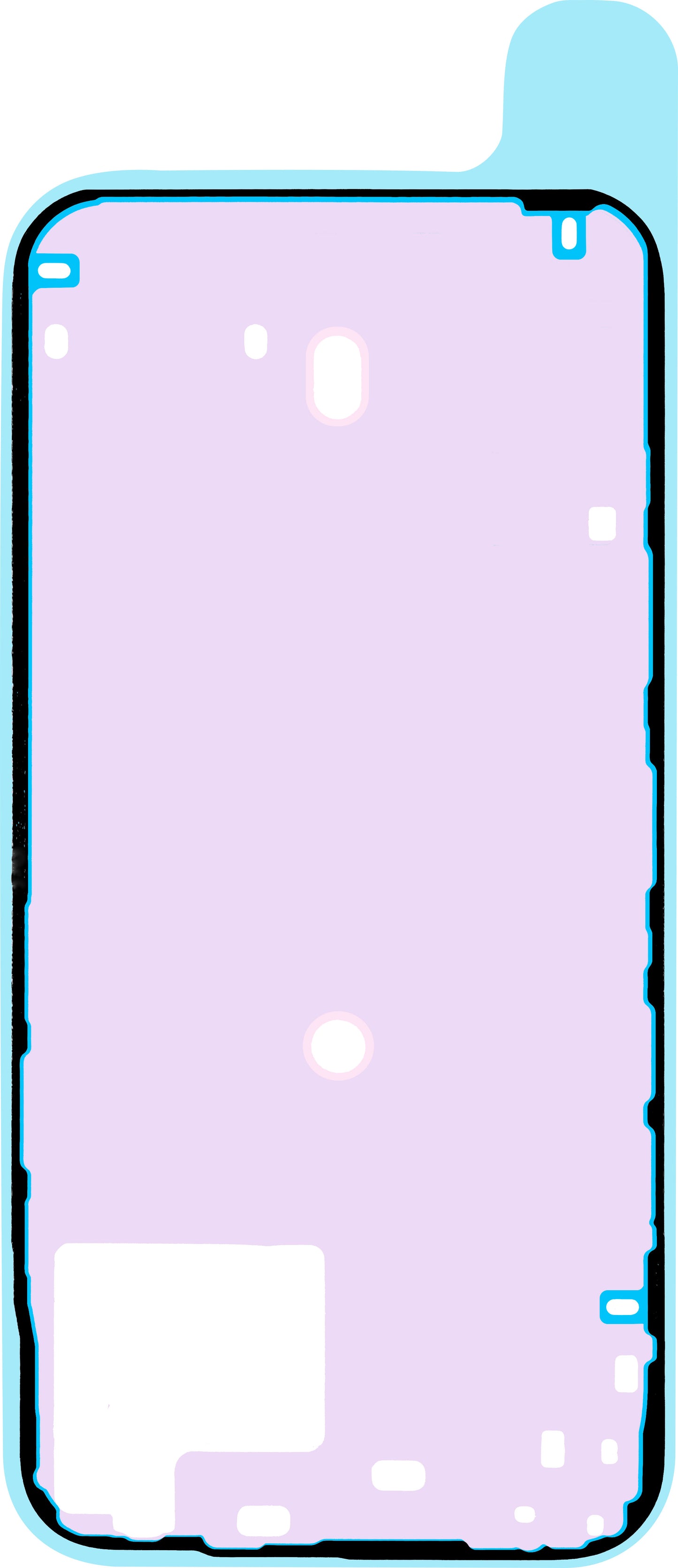 Adhésif Couvercle Batterie Apple iPhone 15 Plus, Service Pack 923-09187