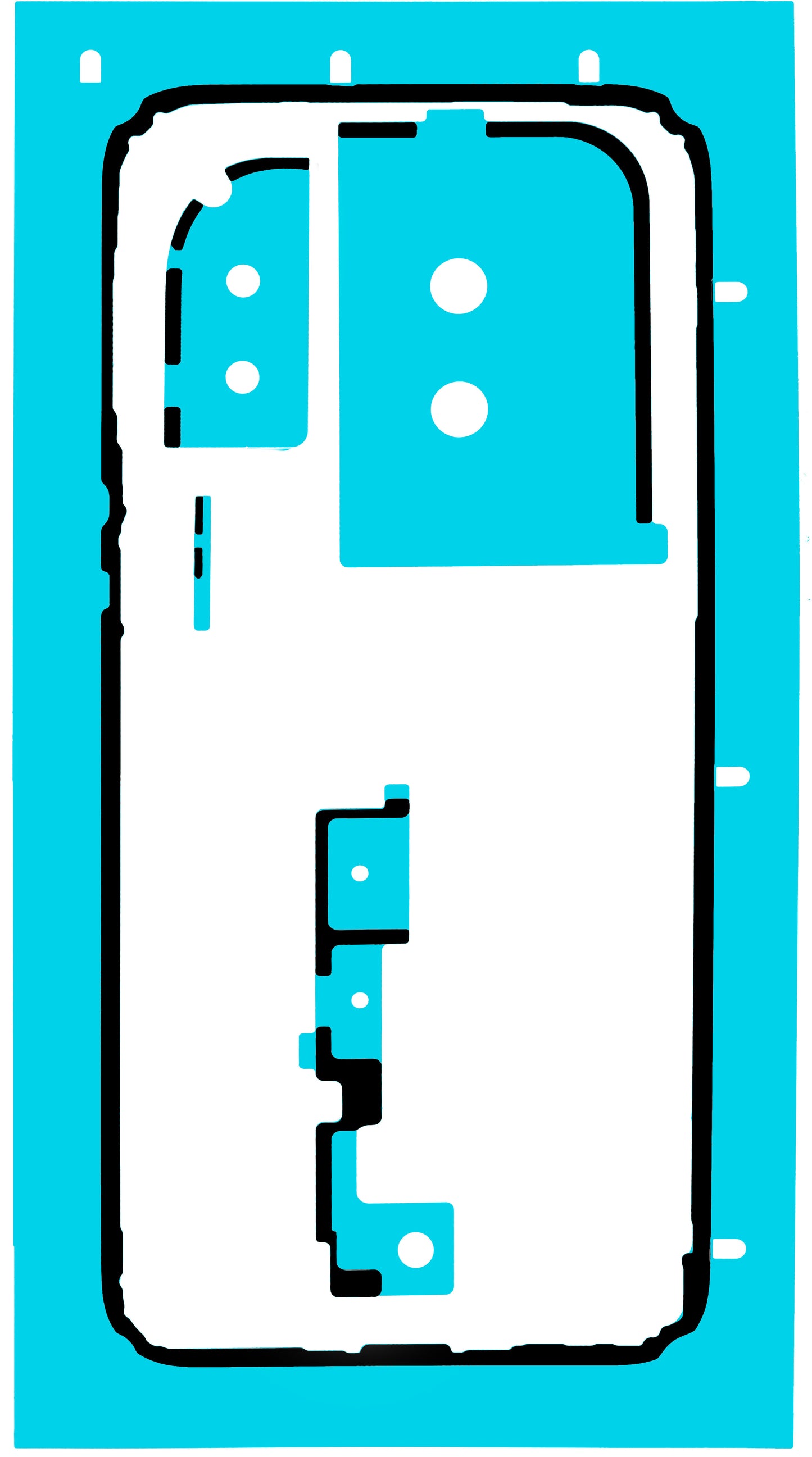 Adhésif Couvercle Batterie Huawei Pura 80 Pro / Pura 80 Ultra, Service Pack 51630MRC