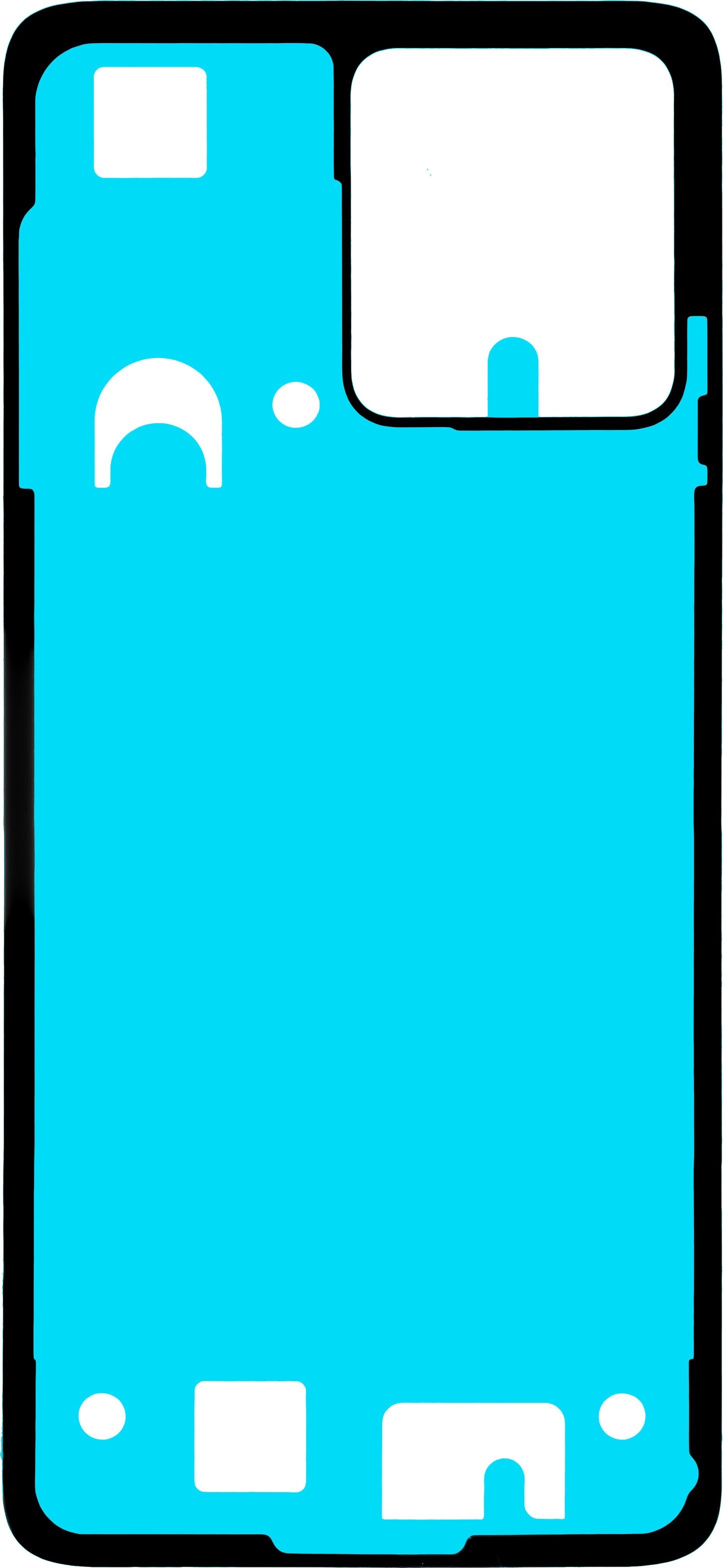 Klebstoff Batterieabdeckung Motorola Moto G84, Service Pack 5D78C24244