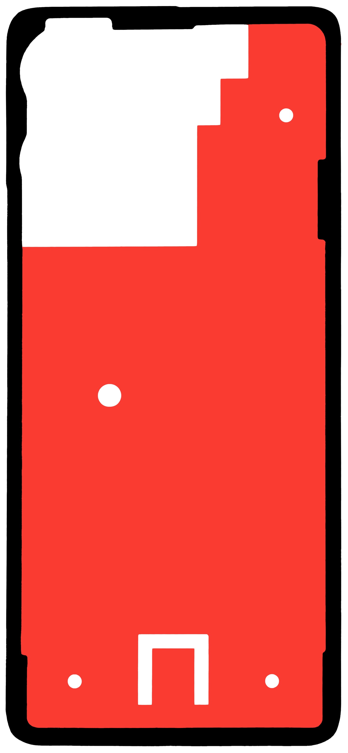 Adhésif Couvercle Batterie Motorola Moto G86 Power, Service Pack 5948C30670