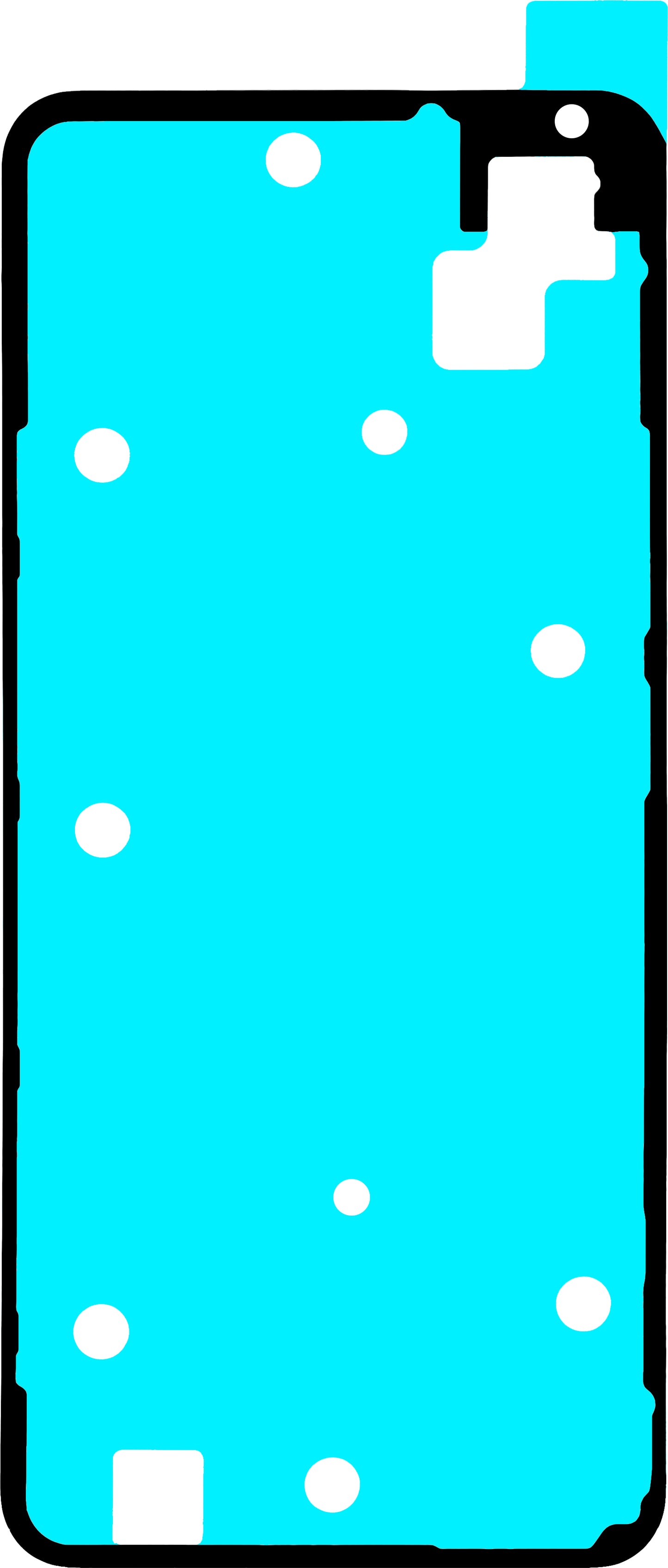 Adesivo Coperchio Batteria Realme Note 70T, Service Pack 612717000818