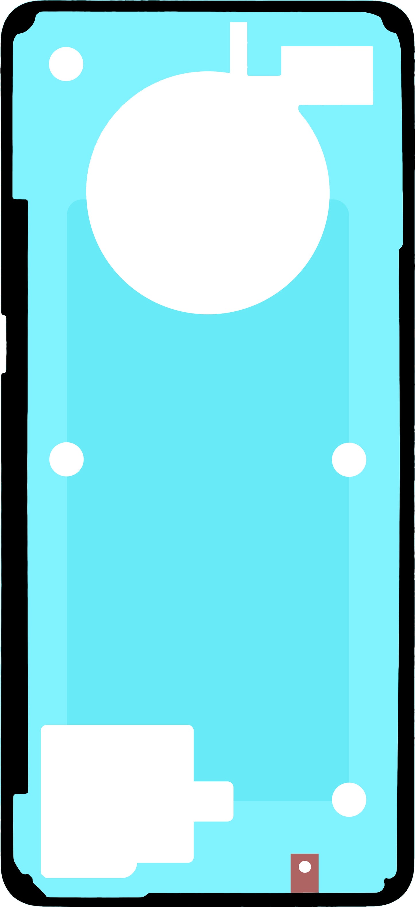 Adesivo Coperchio Batteria Realme 14 Pro, Service Pack 612717000594