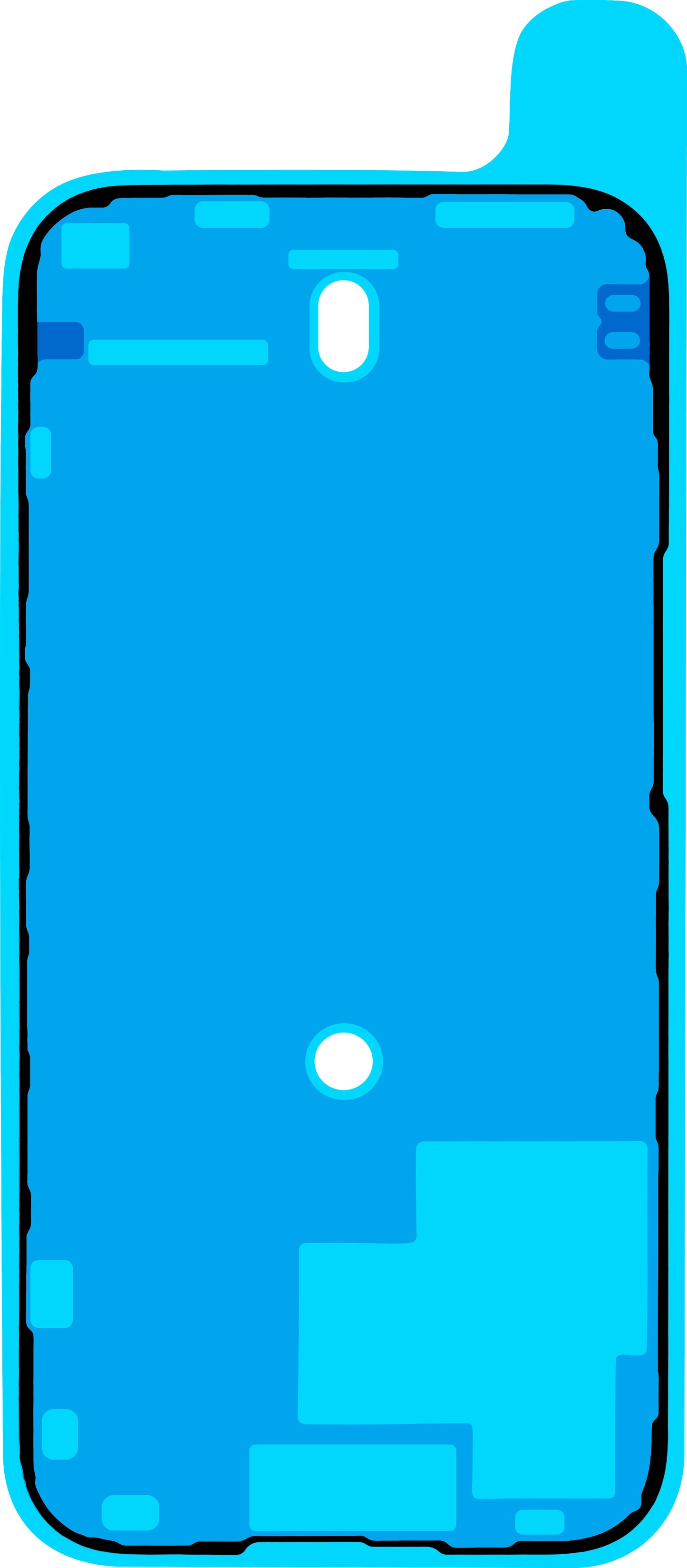 Adhésif Écran Apple iPhone 15 Pro, Service Pack 923-09188