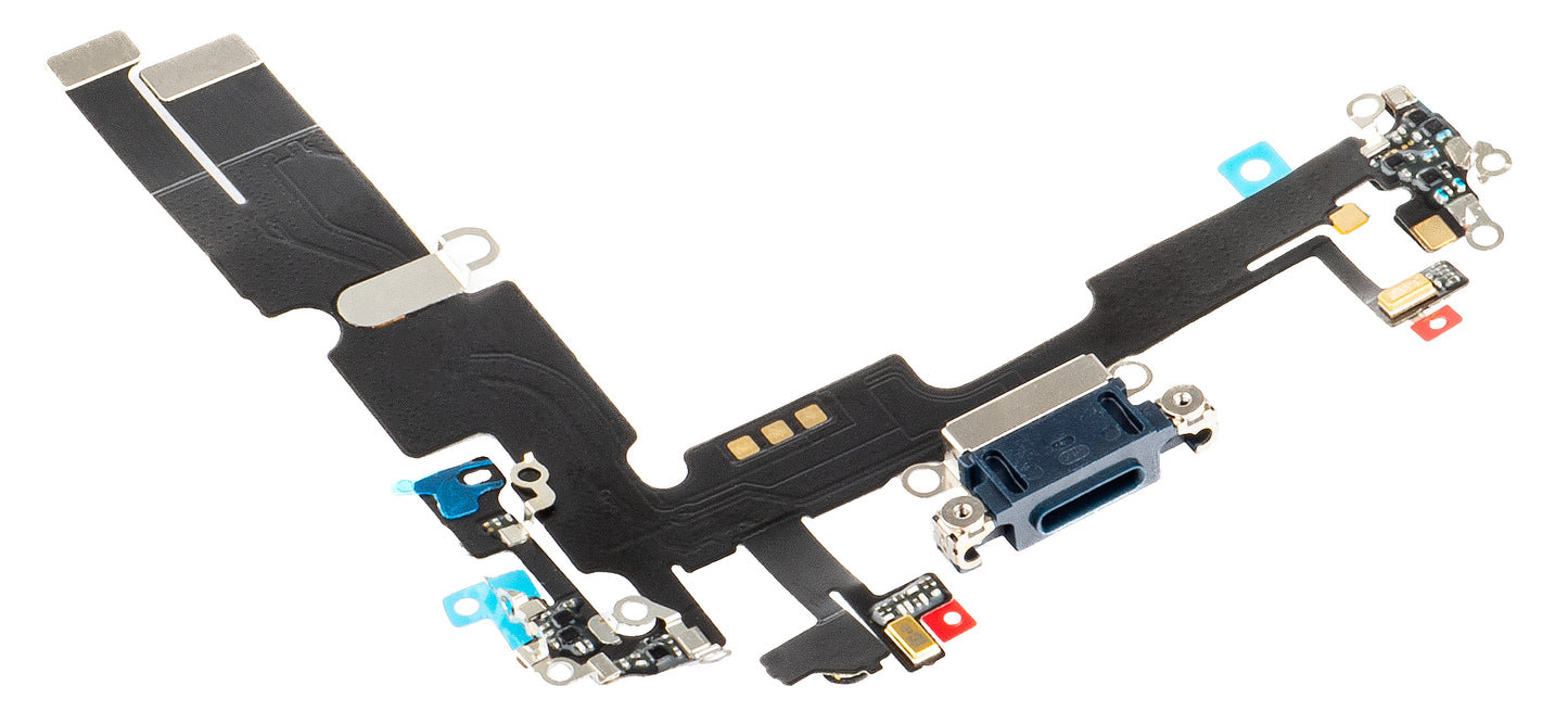Kopfband mit Ladeanschluss - Apple iPhone 14 Plus Mikrofon, Schwarz