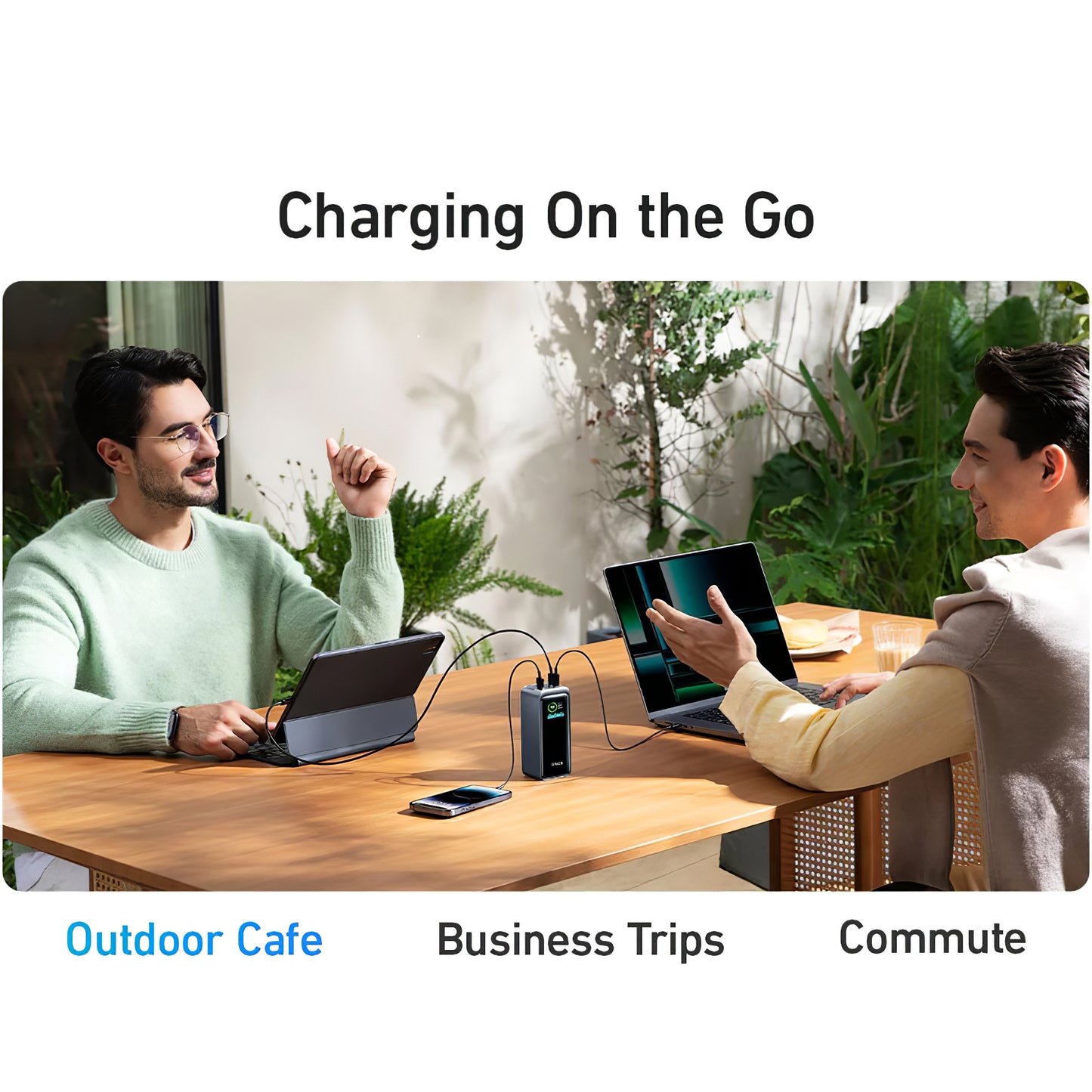 Anker Prime Batterie externe, 20000mAh, 200W, QC + PD, 1 x USB-A - 2 x USB-C, Noir A1336011