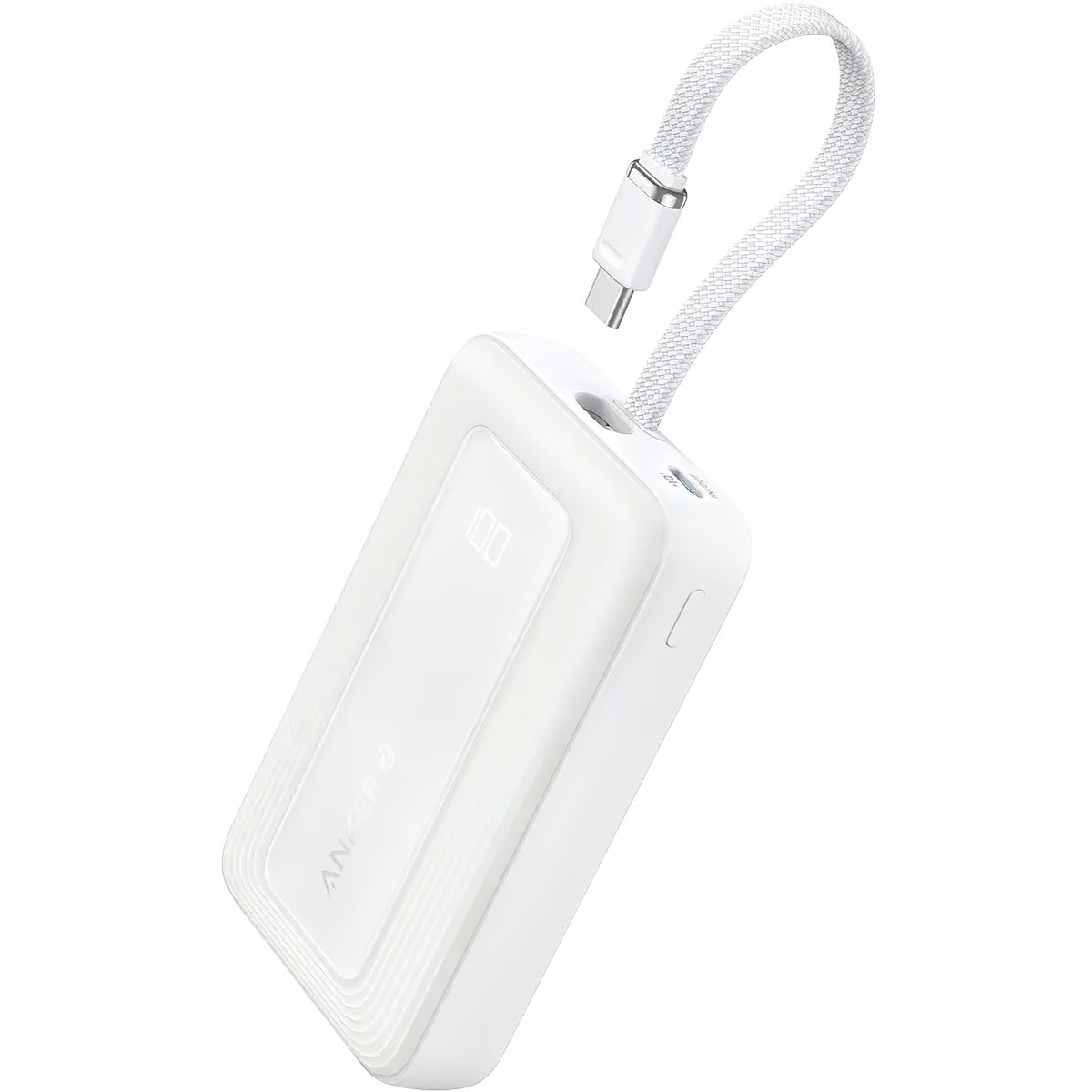 Anker Zolo External Battery, 10000mAh, 30W, QC + PD, 1 x USB-A - 2 x USB-C, White A1688H21