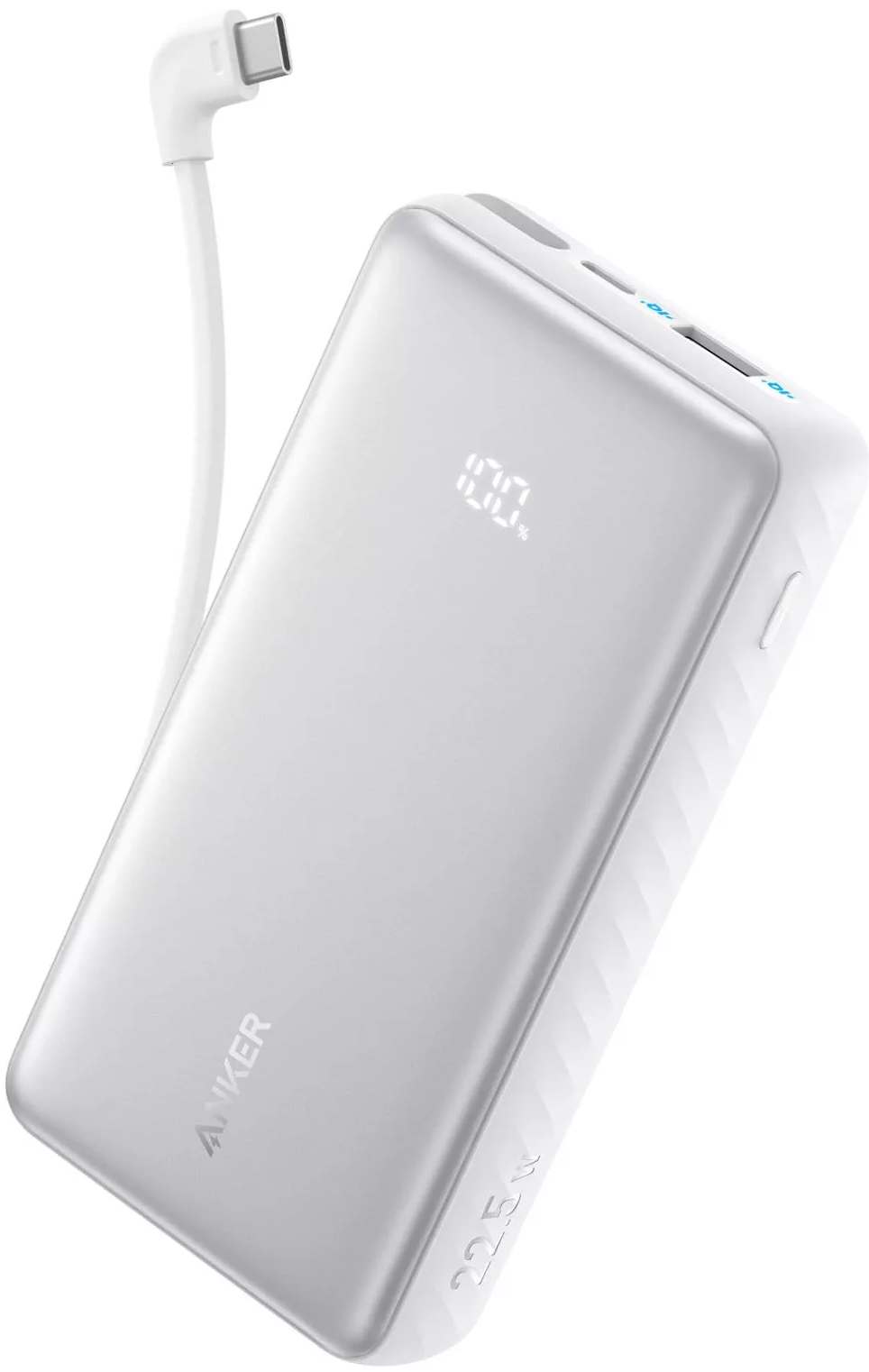 Batterie Externe Anker Zolo, 10000mAh, 22.5W, QC + PD, 1 x USB-A - 2 x USB-C, Blanche A110DH21