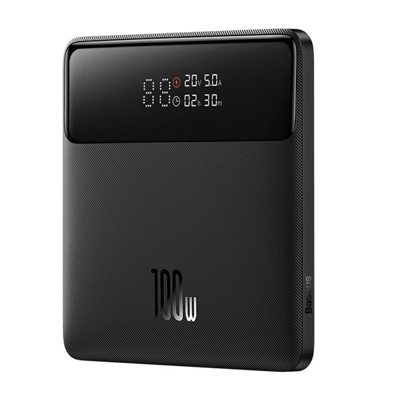 Batterie Externe Baseus Blade HD, 20000mAh, 100W, QC + PD, 2 x USB-A - 2 x USB-C, Noire PPBL000301