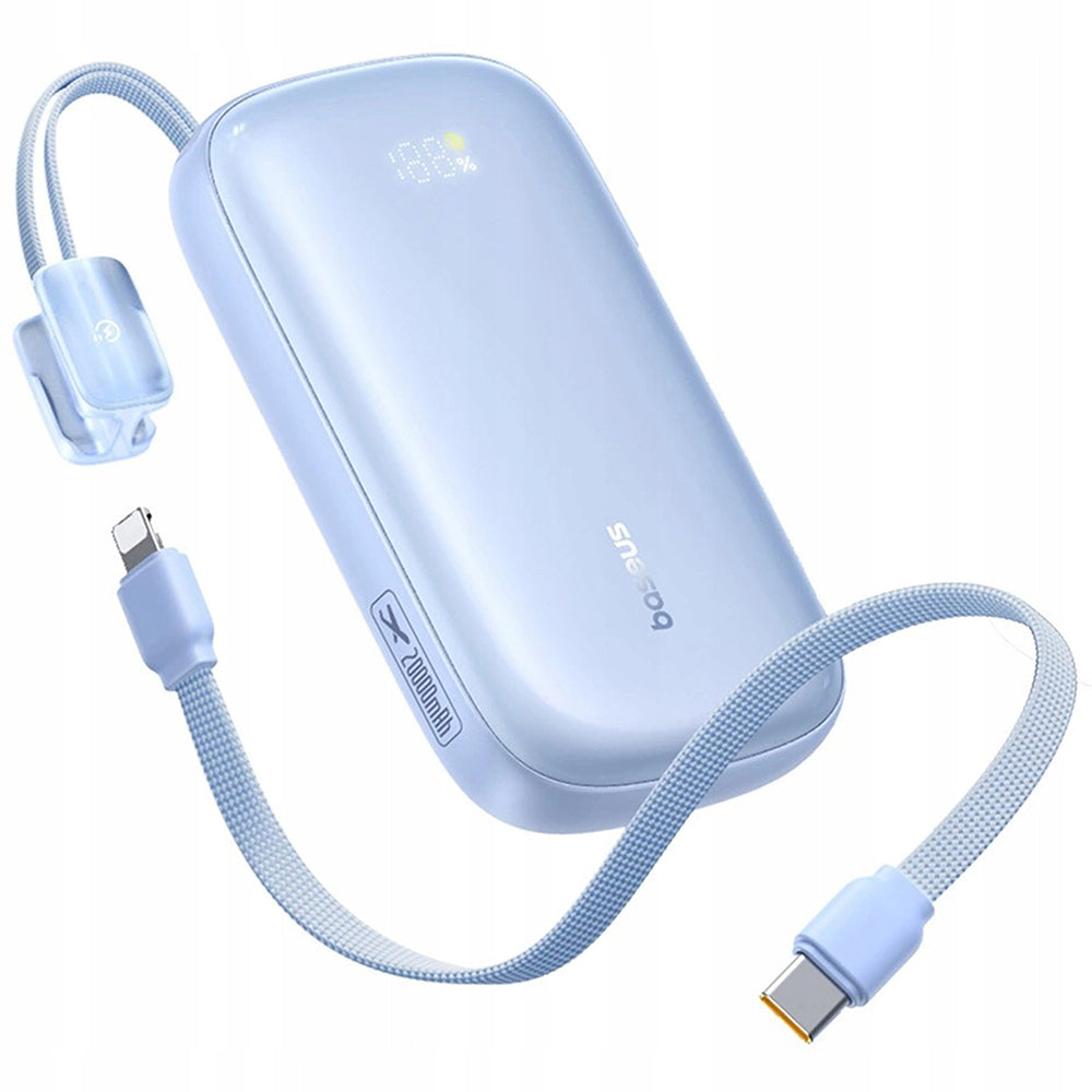 Batterie Externe Baseus EnerFill FC21 Qpow 3 Ultra, 10000mAh, 22.5W, QC + PD, 1 x USB-A - 1 x USB-C, Bleue E0027L03