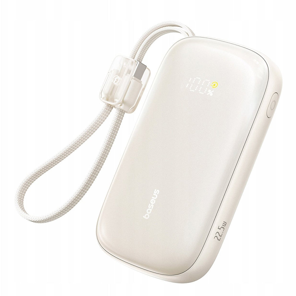 Batterie Externe Baseus EnerFill FC21 Qpow 3 Ultra, 10000mAh, 22.5W, QC + PD, 1 x USB-A - 1 x USB-C, Beige E0027L01