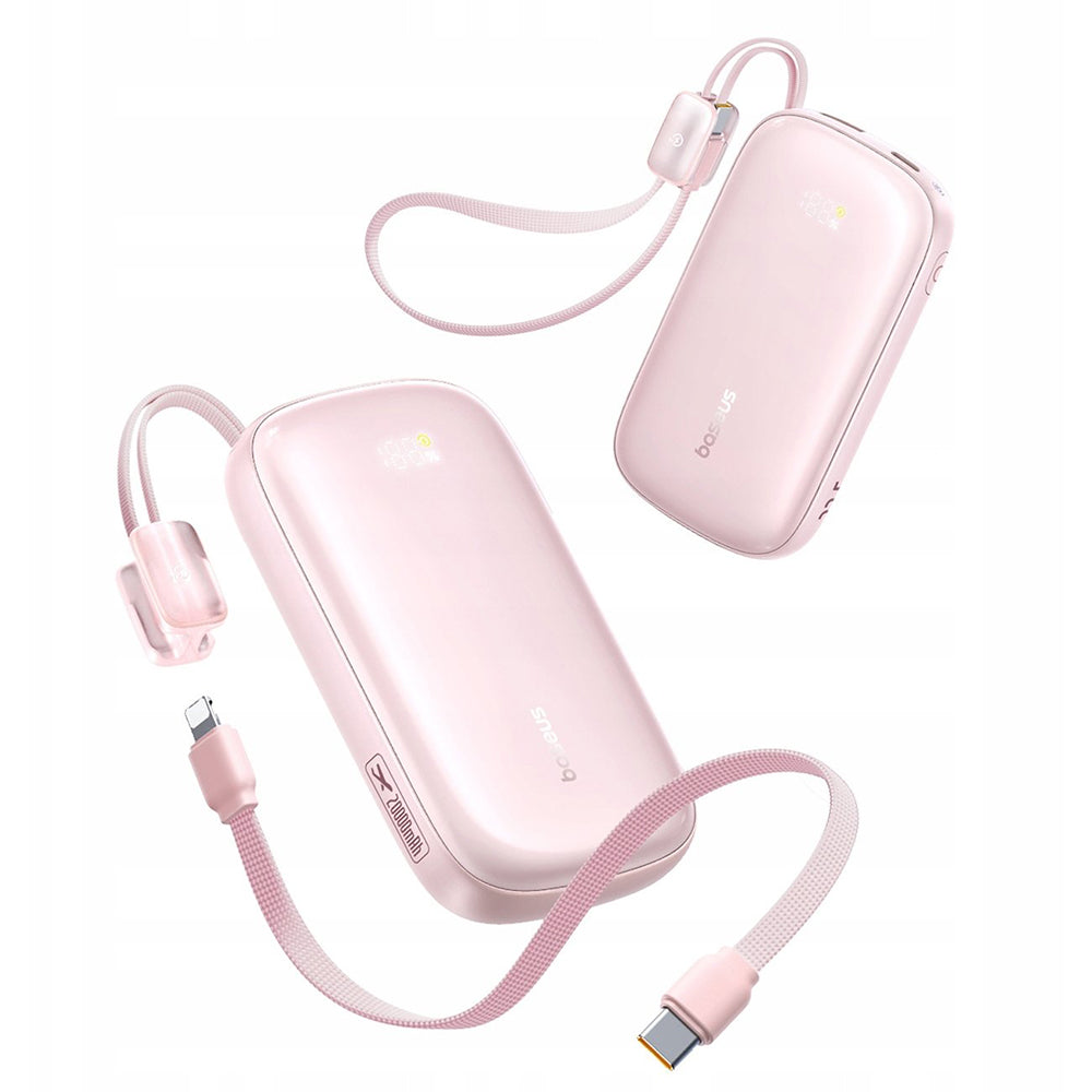 Batteria Esterna Baseus EnerFill FC21 Qpow 3 Ultra, 10000mAh, 22.5W, QC + PD, 1 x USB-A - 1 x USB-C, Rosa E0027L02