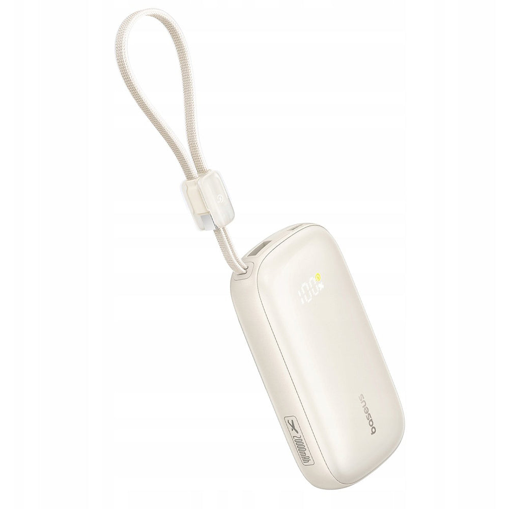 Batterie Externe Baseus EnerFill FC21 Qpow 3 Ultra, 10000mAh, 45W, QC + PD, 1 x USB-A - 1 x USB-C, Beige E0027Q01